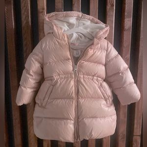 Baby Gap Toddler pink champagne Puffer Jacket